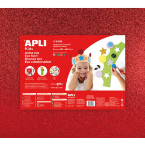 apli goma eva purpurina multicolor 600x400 5 hojas brillantes y flexibles