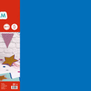 apli goma eva azul 600x400 5 hojas de espuma suave y flexible para manualidades y decoracion
