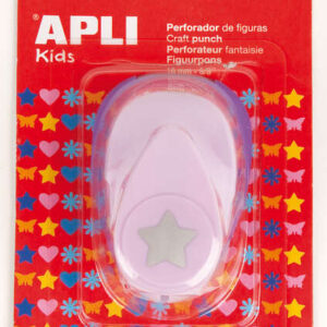 apli perforadora de papel en forma de estrella figura de 16mm alta calidad para papel, carton y cartulina deposito de restos de papel doble uso para decoracion ideal para manualidades y decoraciones color plateado