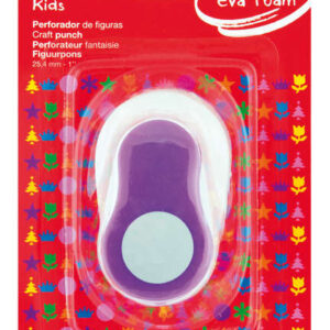apli perforadora de papel y goma eva en forma de circulo tamaño de figura 25.4mm perfora papel, carton, cartulina y goma eva de hasta 2mm deposito de restos color blanco