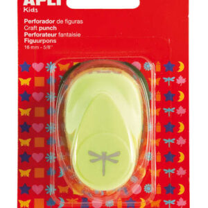 apli perforadora de papel en forma de libelula tamaño de figura 16mm alta calidad para papel, carton y cartulina deposito de restos de papel doble uso para decoracion color verde