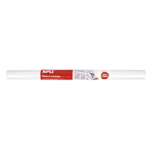 apli pizarra blanca adhesiva en rollo 500x450 facil de cortar y pegar ideal para presentaciones y notas color blanco