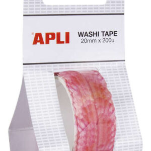 apli washi tape petalos precortados tamaño 20mmx2m 200 petalos rosados adhesivo de alta calidad ideal para manualidades y decoracion de objetos color rosado