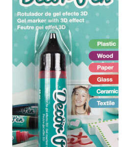 apli rotulador de gel 3d con acabado perlado 25ml ideal para decorar plastico, madera, papel, cristal, ceramica o textil personalizacion facil y espectacular color rojo