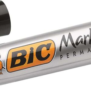 bic marking 2300 ecolutions rotulador permanente punta biselada trazo 3,7 5,5mm tinta con base de alcohol secado rapido color negro