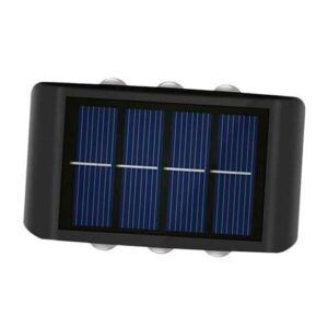 elbat aplique solar led 150lm panel solar integrado 2v, 150mah bateria 1.2v, 600mah