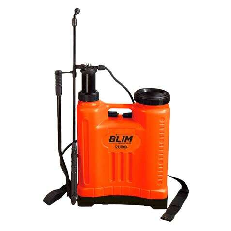 blim sulfatadora de espalda manual 12l bomba con presion hasta 4 bar boquilla regulable diseño tipo mochila