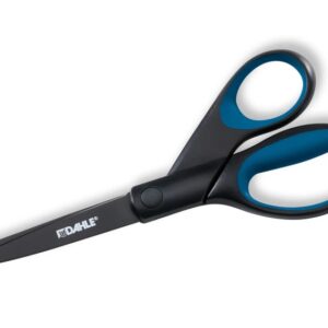 dahle 54308 office titanium tijeras de acero templado 20cm recubiertas de titanio revestimiento antiadherente mangos revestidos de goma