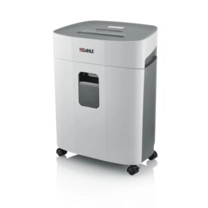 dahle papersafe 380 destructora de papel manual corte en particulas p 4 destruye hasta 15 hojas papelera de 25l con ruedas apta para papel, tarjetas, cd´s color gris