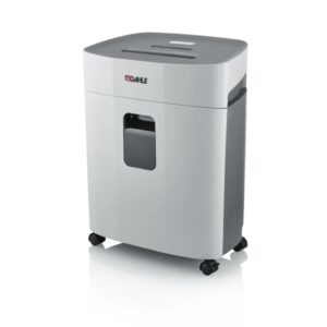 dahle papersafe 420 destructora de papel manual corte en particulas microcorte p 5 destruye hasta 10 hojas papelera de 25l con ruedas apta para papel, tarjetas, cd´s color gris