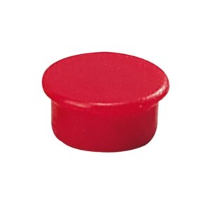 dahle 95513 pack de 10 imanes para pizarra blanca diametro de 13mm color rojo