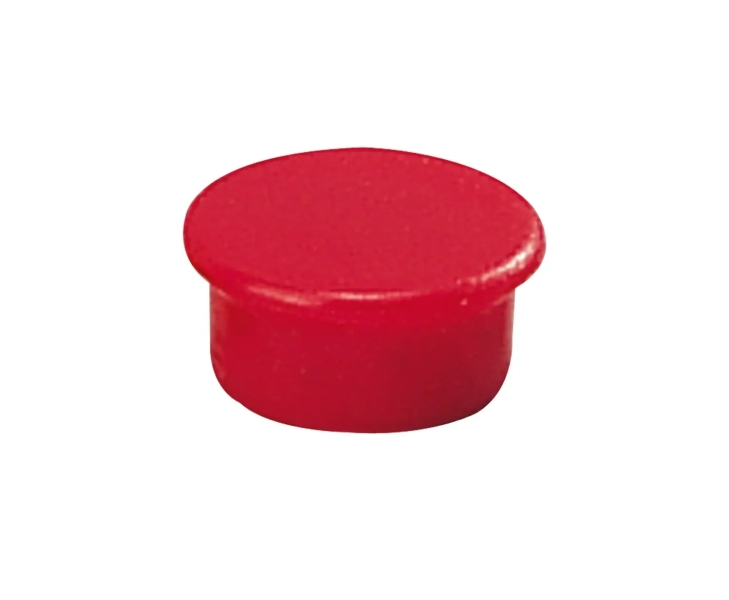 dahle 95513 pack de 10 imanes para pizarra blanca diametro de 13mm color rojo