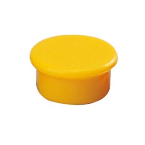 dahle 95513 pack de 10 imanes para pizarra blanca diametro de 13mm color amarillo
