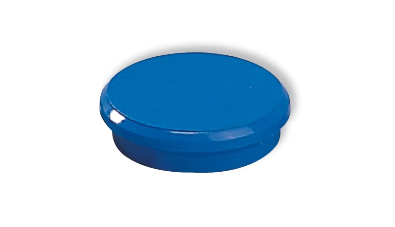 dahle 95524 pack de 10 imanes para pizarra blanca diametro de 24mm color azul