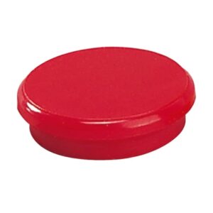 dahle 95524 pack de 10 imanes para pizarra blanca diametro de 24mm color rojo