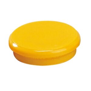 dahle 95524 pack de 10 imanes para pizarra blanca diametro de 24mm color amarillo