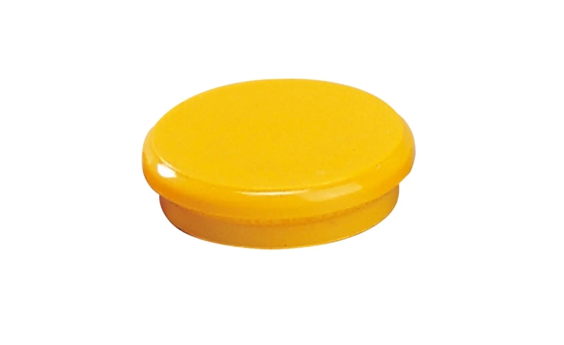 dahle 95524 pack de 10 imanes para pizarra blanca diametro de 24mm color amarillo
