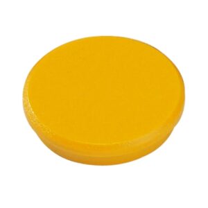 dahle 95532 pack de 10 imanes para pizarra blanca diametro de 32mm color amarillo