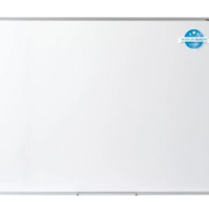 dahle professional board pizarra blanca esmaltada magnetica 900x1200mm marco de aluminio bandeja para rotuladores