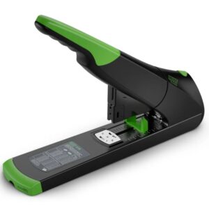 novus b 56 re+new grapadora de gruesos fabricada con plastico reciclado hasta 200 hojas grapado cerrado con sistema bypass