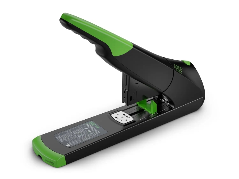 novus b 56 re+new grapadora de gruesos fabricada con plastico reciclado hasta 200 hojas grapado cerrado con sistema bypass