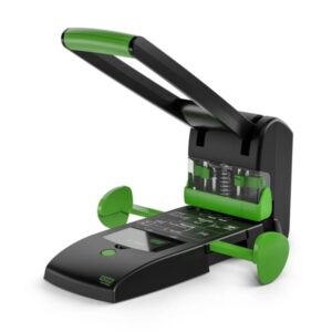 novus b 2200 re+new perforadora para gruesos fabricado con plastico reciclado hasta 200 hojas perforacion de 2 o 4 agujeros