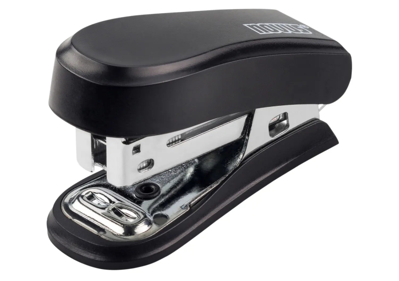 novus mini grapadora compacta hasta 12 hojas grapado cerrado y abierto incluye 320 grapas color negro