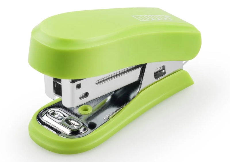 novus mini grapadora compacta hasta 12 hojas grapado cerrado y abierto incluye 320 grapas color verde