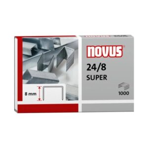 novus 24/8 super caja de 1000 grapas 24/8 galvanizadas