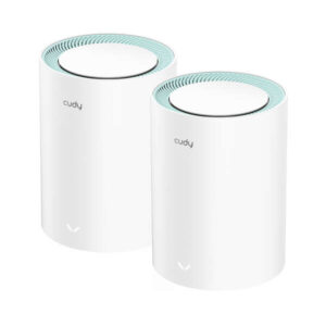 cudy m1300 pack de 2 sistemas wifi mesh ac1200 dual band 867mbps en 5ghz, 300mbps en 2,4ghz 1x puerto lan 1000/100/10mbps, 1x puerto wan 1000/100/10mbps 2 antenas internas