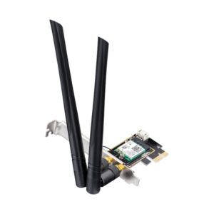 cudy we3000 adaptador de red pci e ax5400 wifi 6 tri banda bluetooth 5.2 2 antenas externas