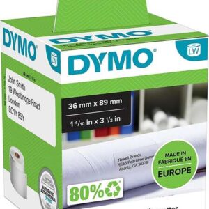 dymo lw 99012 etiquetas originales de direccion grandes autoadhesivas 36x89mm 520 unidades s0722400
