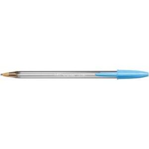 bic cristal fun boligrafo de bola punta gruesa de 1.6mm tinta con base de aceite color azul turquesa