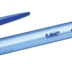 bic cristal soft boligrafos de bola punta media de 1.2mm trazo 0.45mm escritura mas fluida color azul