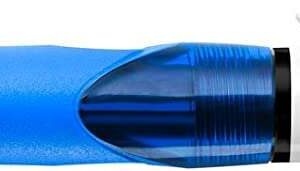 bic 4 colours grip boligrafo de bola retractil con grip punta media de 1mm trazo de 0.4mm tinta con base de aceite cuerpo blanco/azul transparente 4 colores