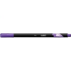 bic intensity fine rotulador de punta fina de 0.8mm trazo de 0.4mm tinta con base de agua color morado