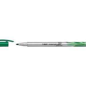 bic intensity medium rotulador de punta media de 0.8mm tinta con base de agua color verde