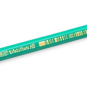 bic evolution original lapiz de grafito hexagonal mina hb ultrarresistente sin madera no se astilla