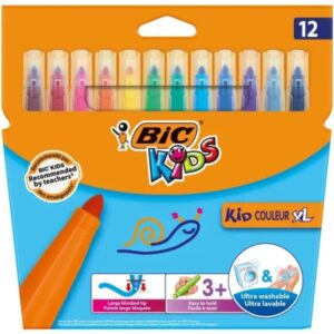 bic kids couleur xl pack de 12 rotuladores punta ancha lavable colores surtidos