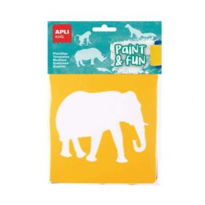 apli kids bolsa de 6 plantillas de animales de la selva 9 formas de animales polipropileno flexible lavables colores surtidos