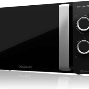cecotec proclean 3050 microondas 20l 700w revestimiento ready2clean tecnologia 3dwave temporizador 30 min 6 niveles de funcionamiento