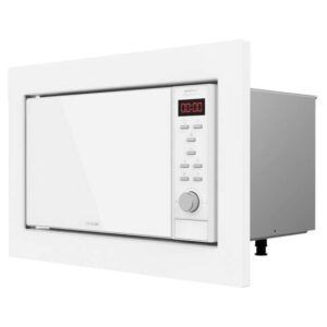 cecotec grandheat 2350 built in white microondas encastrable con grill 23l 900w temporizador 9 funciones preconfiguradas