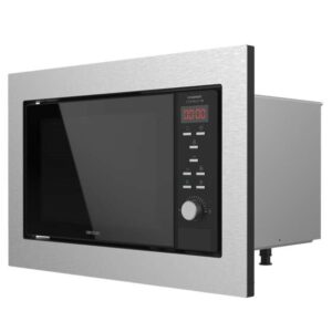 cecotec grandheat 2350 built in steelblack microondas encastrable con grill 23l 900w temporizador 9 funciones preconfiguradas