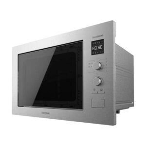 cecotec grandheat 2550 built in steel microondas encastrable con grill 25l 1320w temporizador hasta 60min 8 funciones preconfiguradas