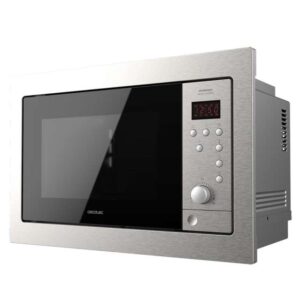 cecotec grandheat 2500 built in steelblack microondas encastrable con grill 25l 900w temporizador hasta 95min 8 funciones preconfiguradas