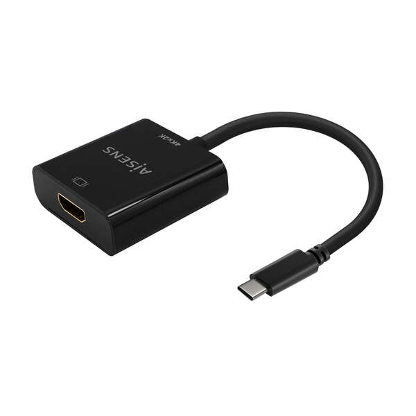 aisens conversor usb c a hdmi 4k@30hz usb c/m hdmi/h 15cm color negro