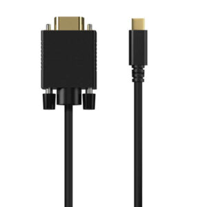 aisens cable conversor usb c a vga usb c/m hdb15/m 1.8m color negro