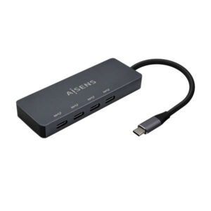 aisens hub usb 3.2 gen1 5g usb c usb c/m 4xusb c/h 15cm color gris