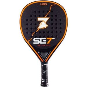 set lion pala de padel forma lagrima marco 100% carbono cara 100% carbono 3k nucleo goma black eva compressed