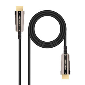 nanocable cable hdmi v2.0 aoc macho a hdmi v2.0 macho 10m 4k@60hz 18gbps color negro